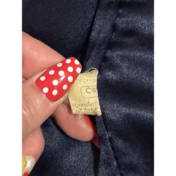 FORSTMANN Wool Angora Hair Women Blue Faux Fur Collar Sz Measured & Skirt VTG - Picture 6 of 16